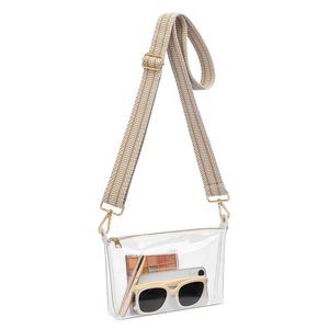 Clear Purse, Stadium Aroved Clear Crossbody Bag, Transparent C :'D